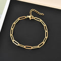 Gold-Tone Paperclip Bracelet