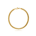 Gold-Tone Wheat Chain Bracelet