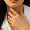 Gold-Tone Bold Dome Ring