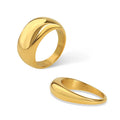 Chunky Gold-Tone Dome Ring