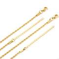 Slim Gold-Tone Rope Chain