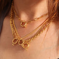 Gold-Tone Paperclip Chain