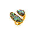 Gold-Tone Shell Ring