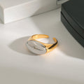 Two-Tone Open Dome Ring