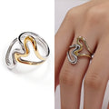 Two-Tone Heart Ring
