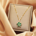 Green Flower Necklace
