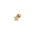 Crystal Flower Stud Earring