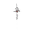 Silver-Tone Gothic Cross Ear Cuff