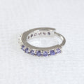 Purple Crystal Ear Cuff