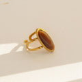 Oval Amber Ring