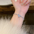 Silver-Tone Heart Bracelet