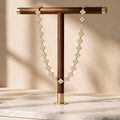 Crystal Flower Chain Necklace