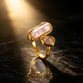 Pink Duo Stone Ring
