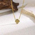 Crystal Flower Pendant Necklace