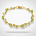 Green Leaf Crystal Bracelet