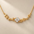 Crystal Leaf Necklace
