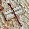 Merlot Mini Oval Watch