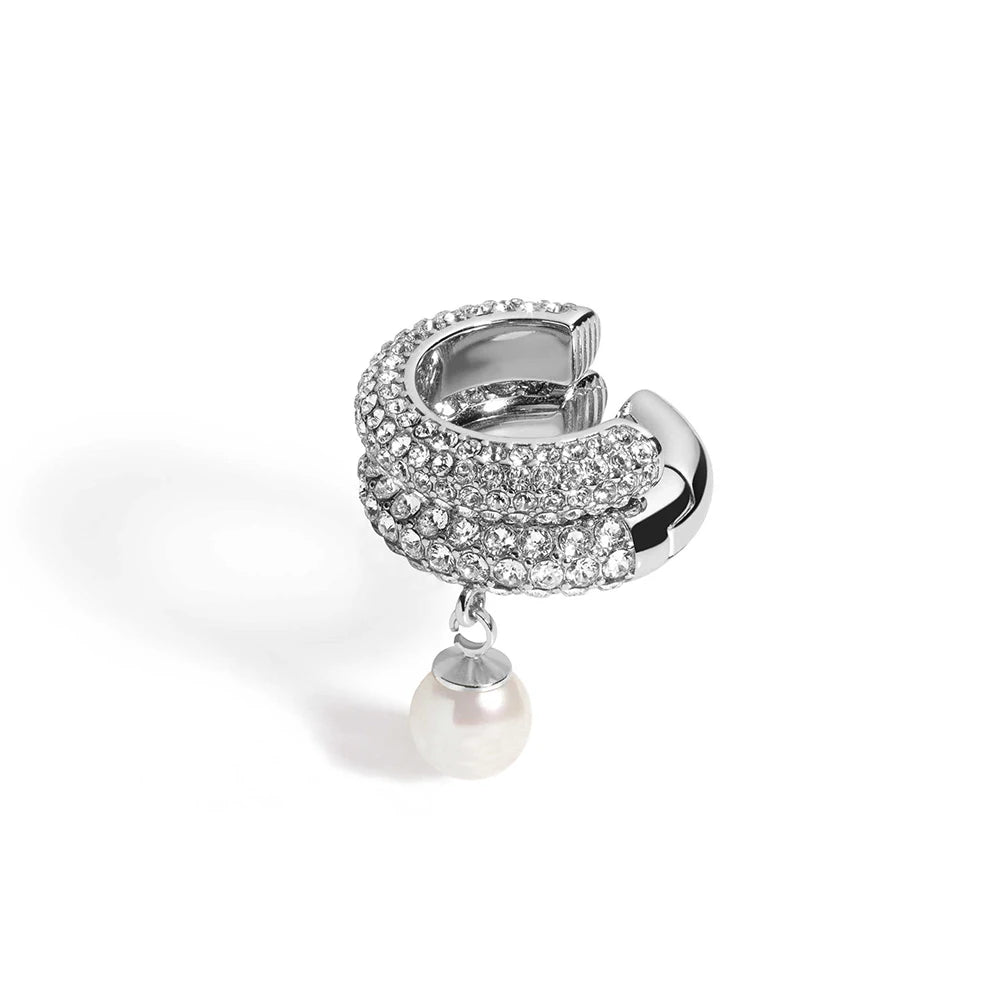 Pearl Crystal Ear Cuff product image