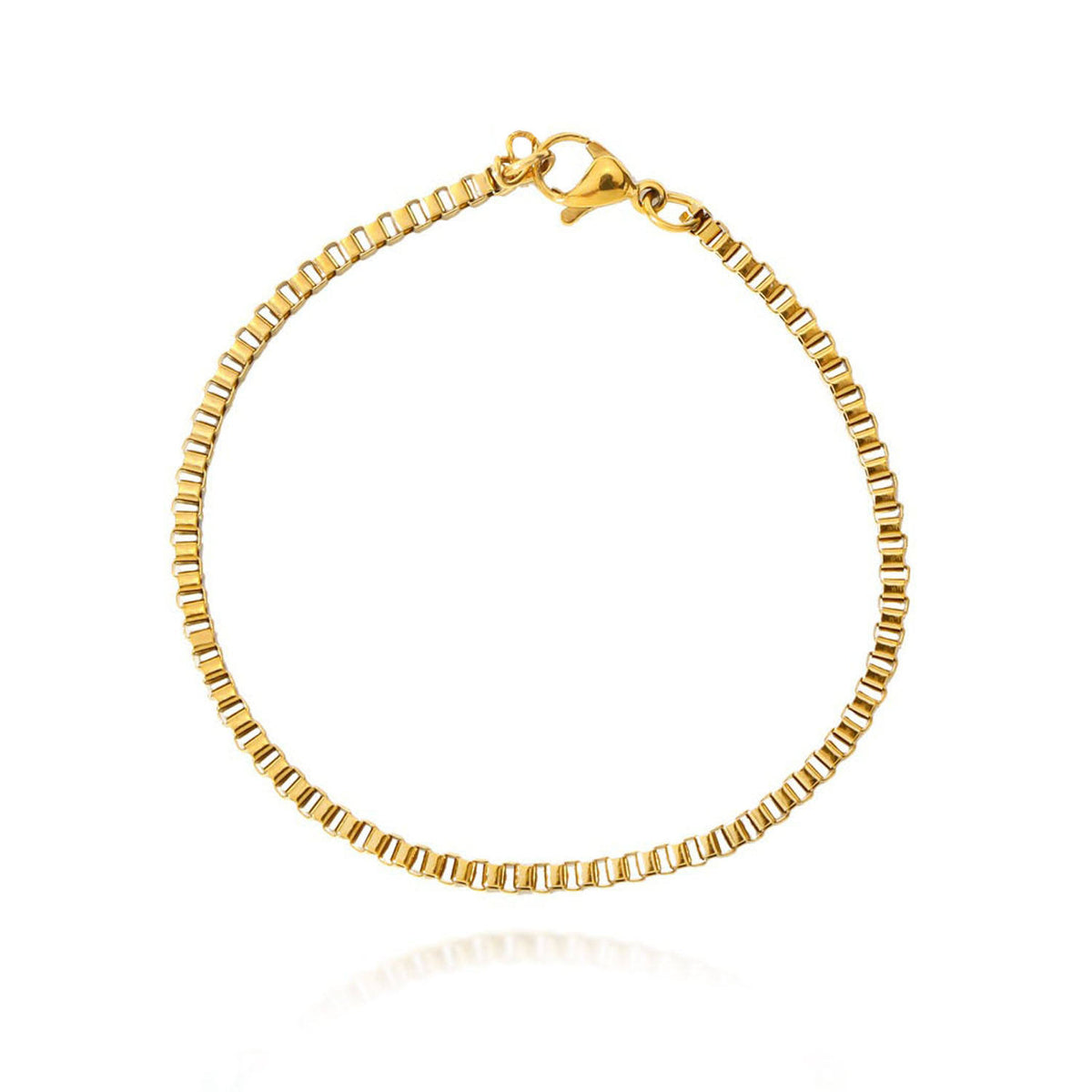 Gold Box Chain Bracelet product image