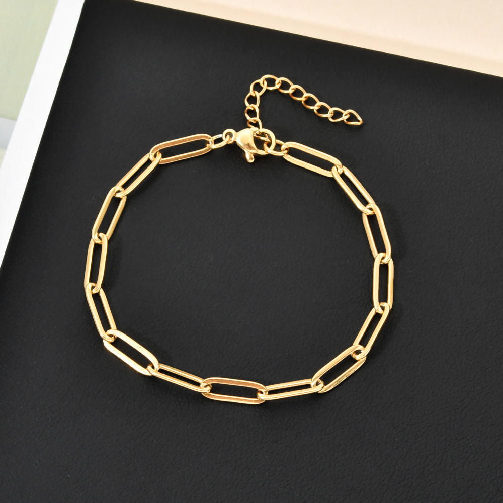 Gold Paperclip Bracelet product image