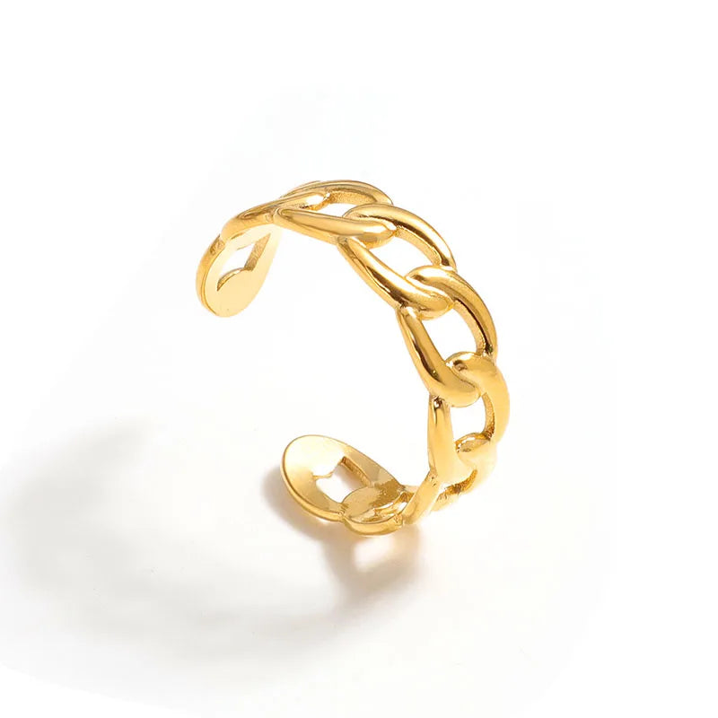 Gold Chain Cuff Ring product image