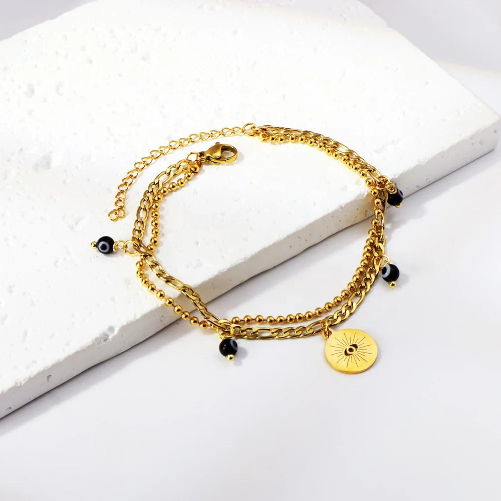 Gold Link Charm Bracelet product image