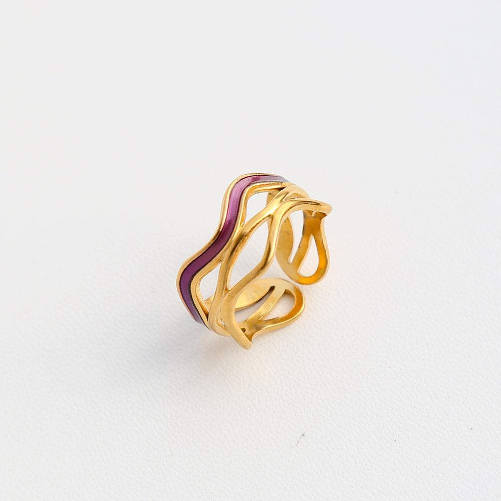 Purple Wave Ring