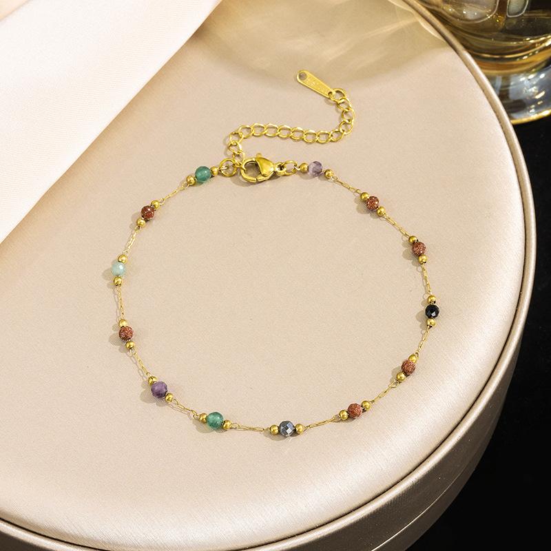 Colour Crystal Anklet