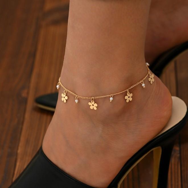 Daisy Charm Anklet