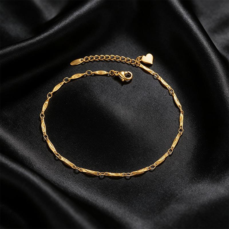 Gold Heart Chain Anklet