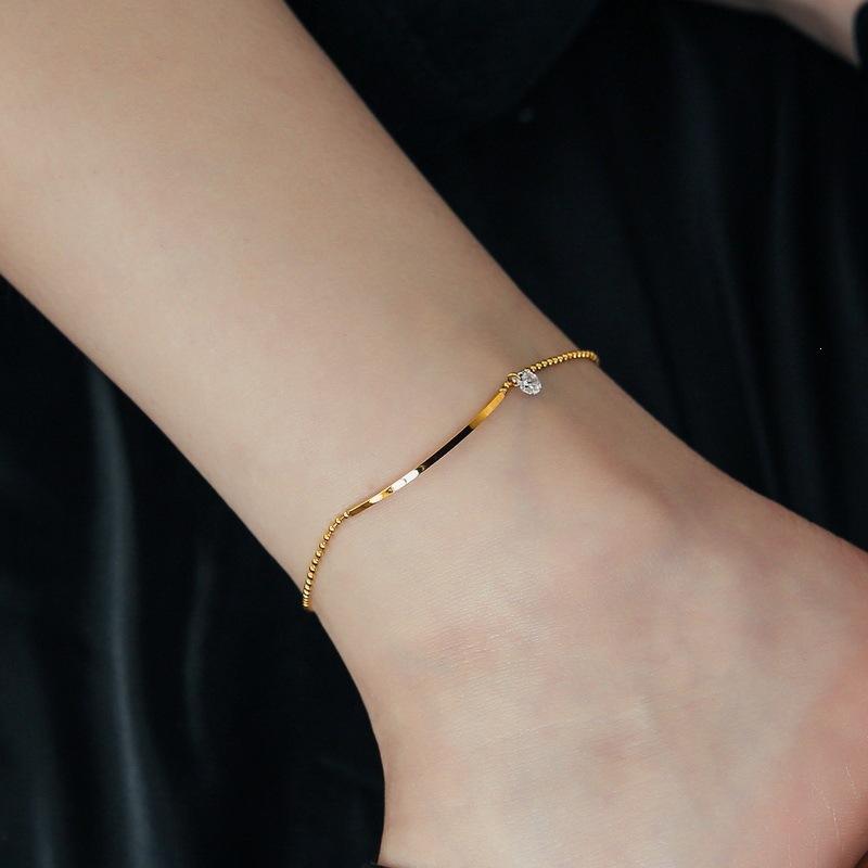 Crystal Bar Anklet