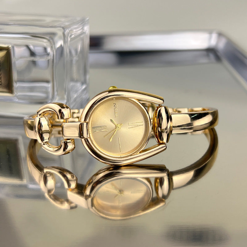 Muse Open Cuff Watch — Gold-tone