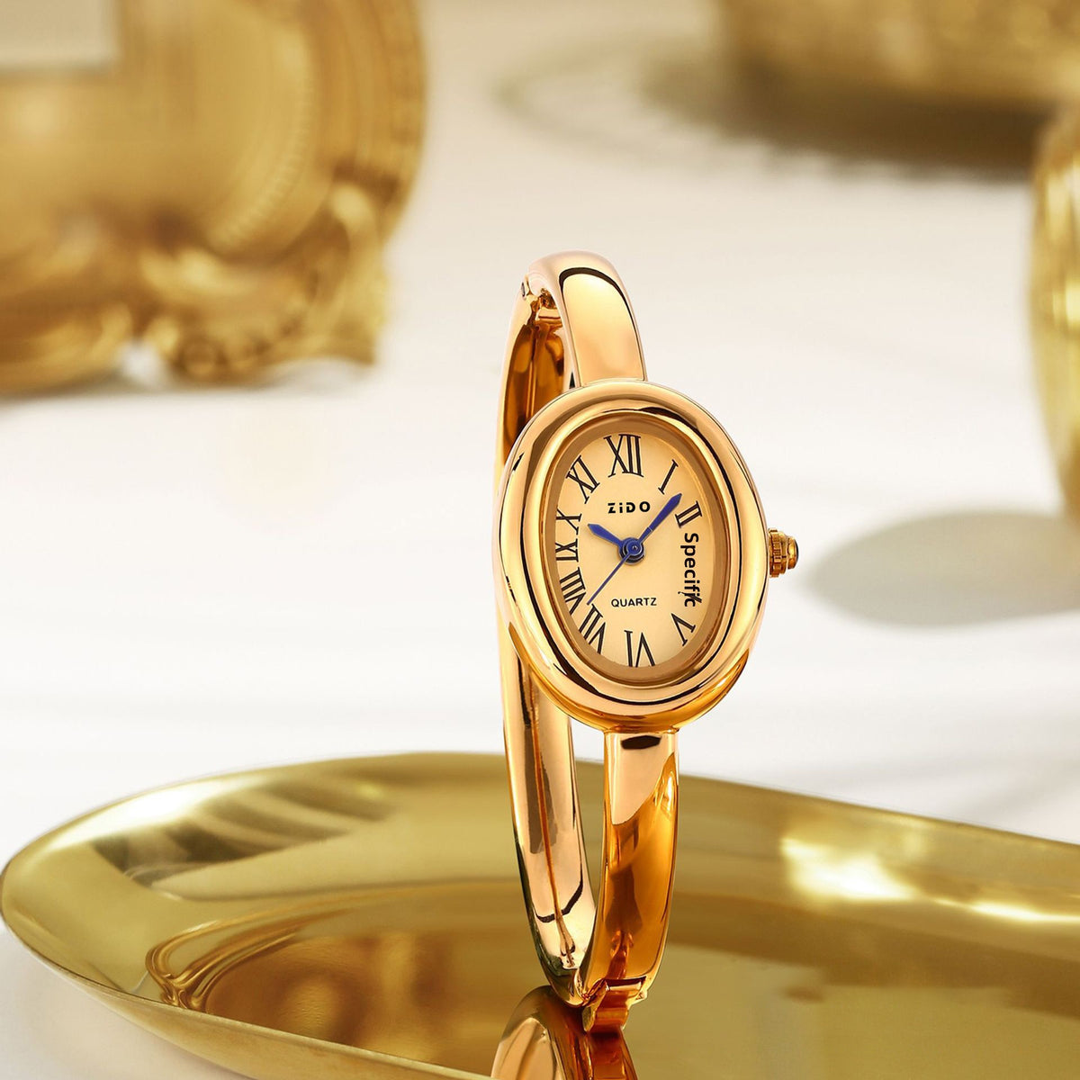 Lumiere Gold Cuff Watch — Gold-tone